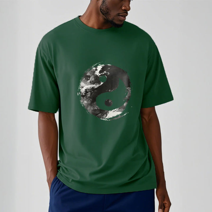 Buddha Stones Yin Yang Cotton Tee T-shirt