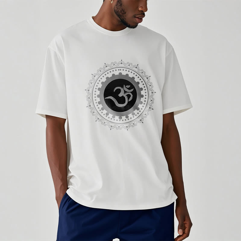 Buddha Stones Om Mandala Pattern Cotton Tee T-shirt - image 3