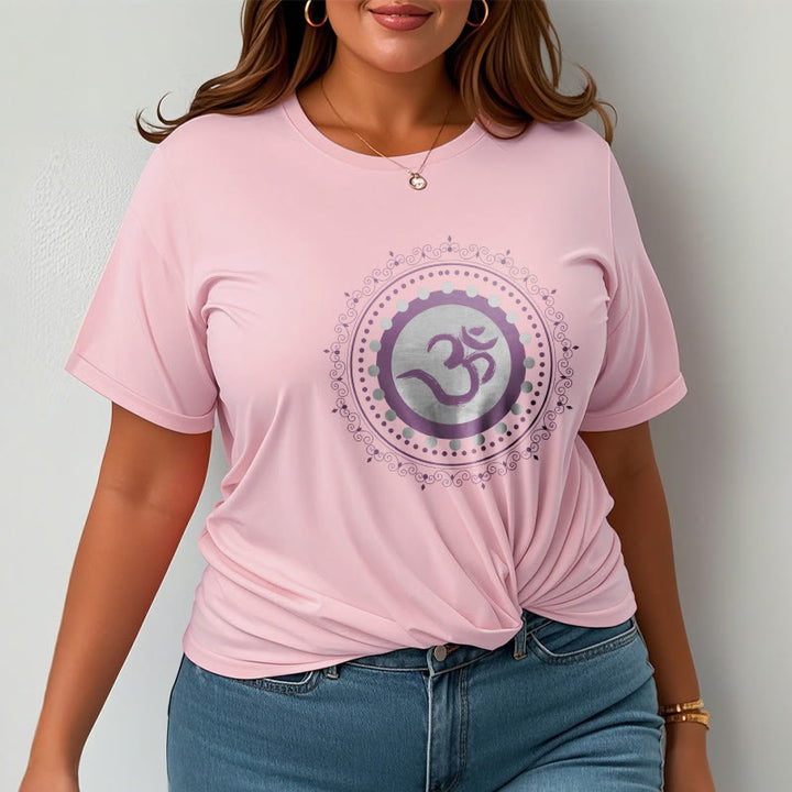Buddha Stones Om Mandala Pattern Cotton Tee T-shirt - image 13