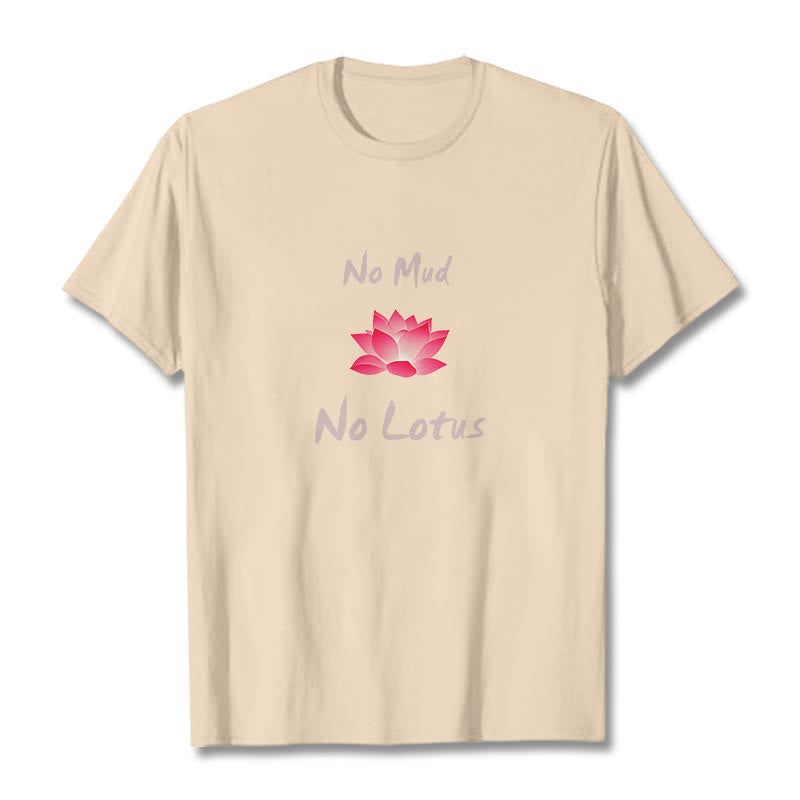 Buddha Stones No Mud No Lotus Cotton Tee T-shirt - Bisque - 2XL - image 11