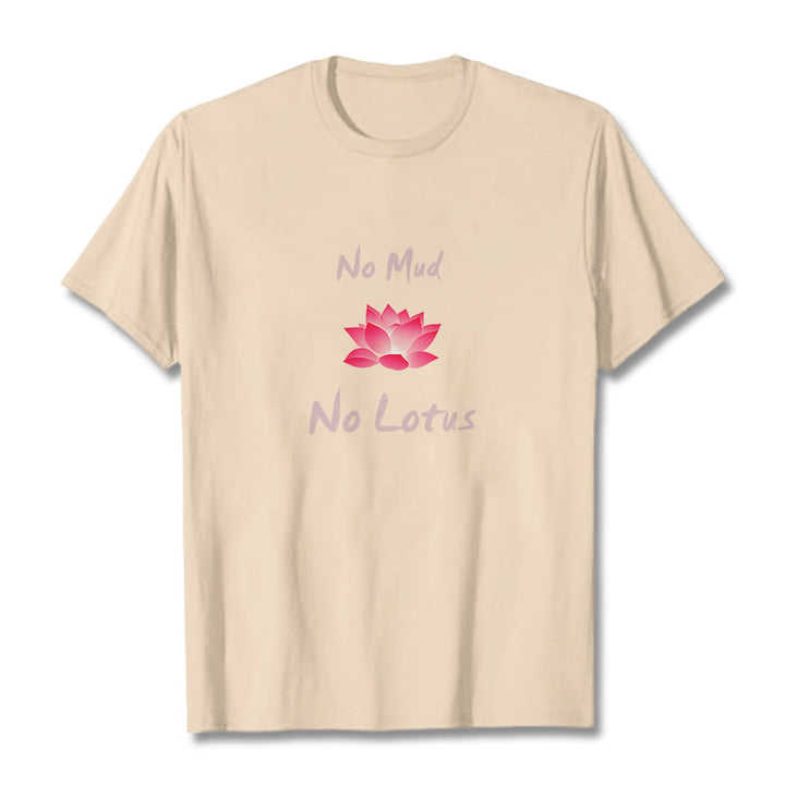 Buddha Stones No Mud No Lotus Cotton Tee T-shirt - Bisque - 2XL - image 11