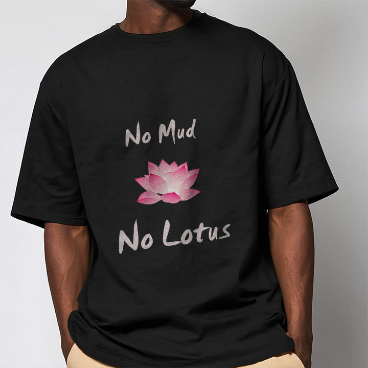 Buddha Stones No Mud No Lotus Cotton Tee T-shirt - image 3