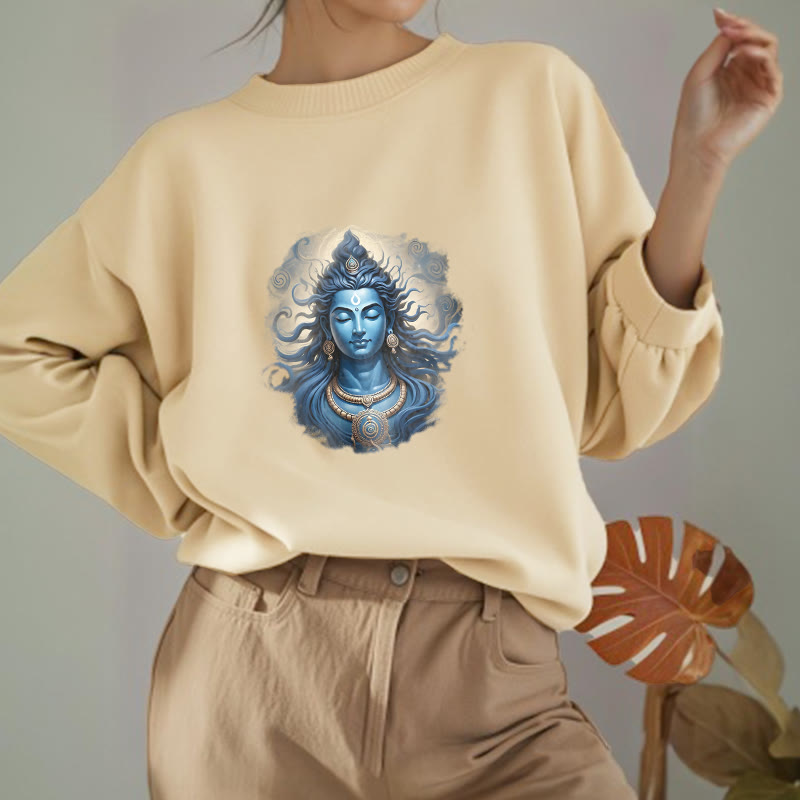 Buddha Stones OM NAMAH SHIVAYA Buddha Fleece Lined Polyester Sweatshirt