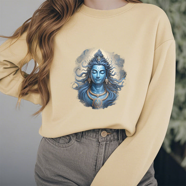 Buddha Stones OM NAMAH SHIVAYA Buddha Fleece Lined Polyester Sweatshirt