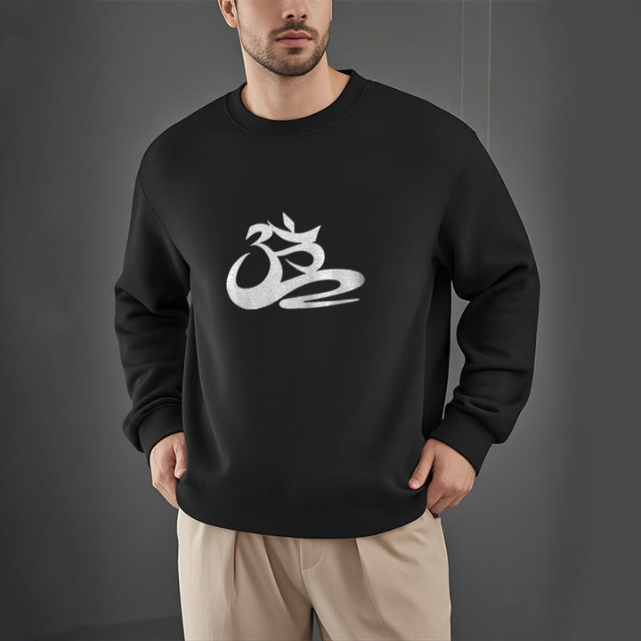 Buddha Stones OM Fleece Lined Polyester Sweatshirt