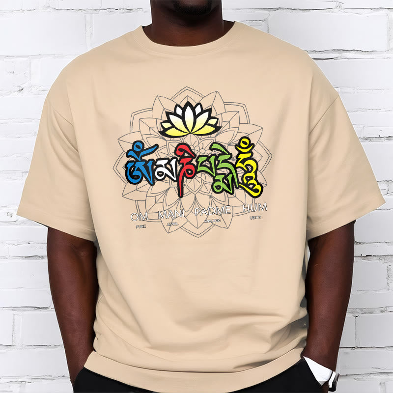 Buddha Stones Om Mani Padme Hum Lotus Tee T-shirt - image 19