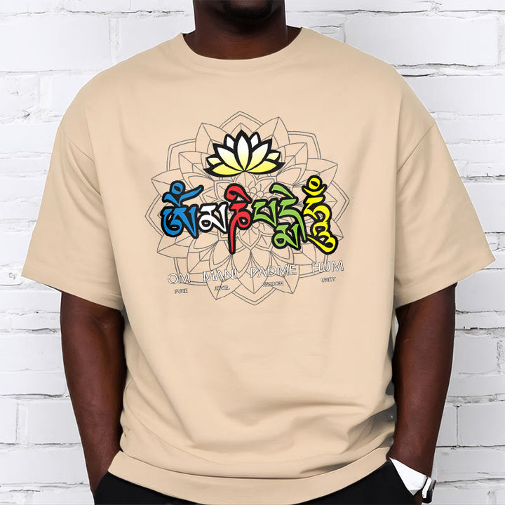 Buddha Stones Om Mani Padme Hum Lotus Tee T-shirt - image 19
