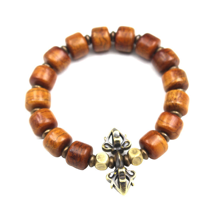 Buddha Stones Yak Bone Copper Strength Bracelet