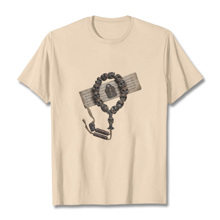 Buddha Stones Tibetan The Lord Of The Corpse Forest Beads Pattern Tee T-shirt - Bisque - 2XL - image 20