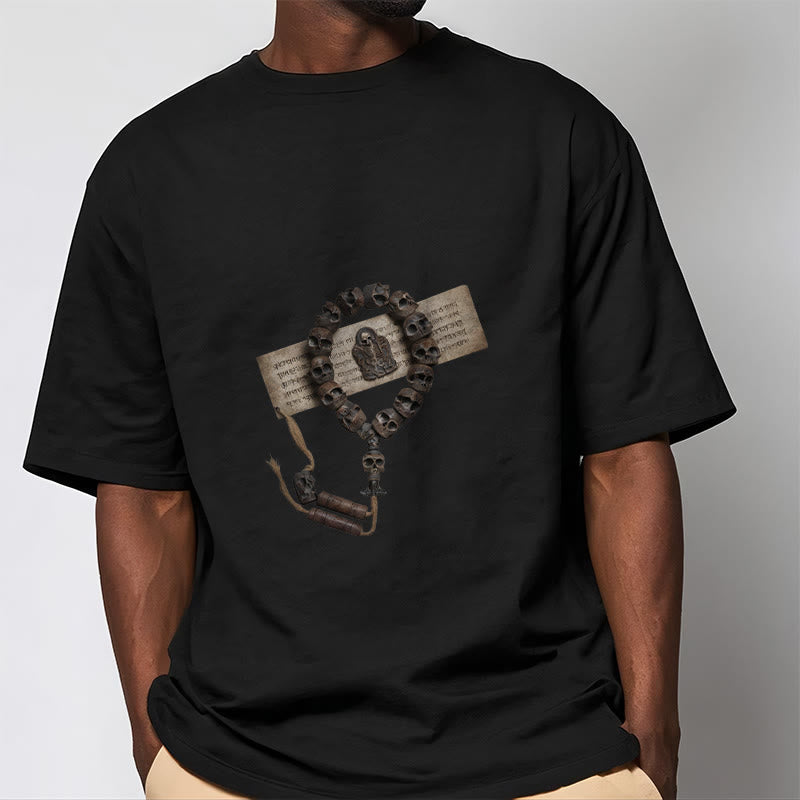 Buddha Stones Tibetan The Lord Of The Corpse Forest Beads Pattern Tee T-shirt - image 10