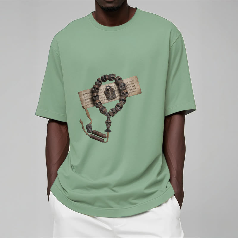 Buddha Stones Tibetan The Lord Of The Corpse Forest Beads Pattern Tee T-shirt - image 17