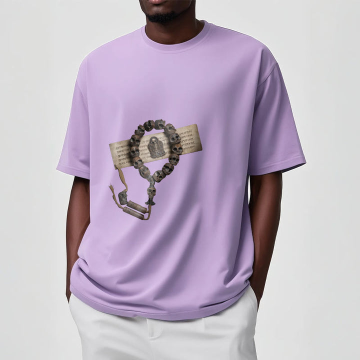 Buddha Stones Tibetan The Lord Of The Corpse Forest Beads Pattern Tee T-shirt - image 19