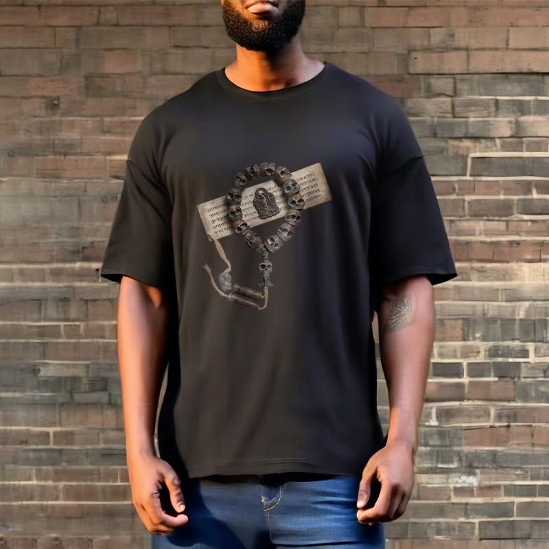 Buddha Stones Tibetan The Lord Of The Corpse Forest Beads Pattern Tee T-shirt - image 11