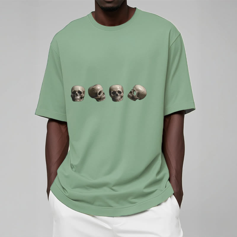 Buddha Stones Tibetan The Lord Of The Corpse Forest Skulls Pattern Tee T-shirt - image 17
