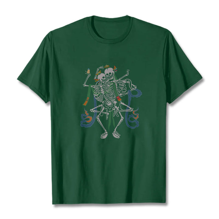 Buddha Stones Tibetan The Lord Of The Corpse Forest Design Tee T-shirt