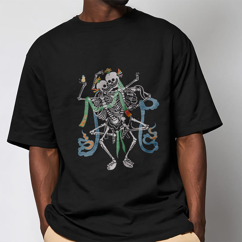 Buddha Stones Tibetan The Lord Of The Corpse Forest Design Tee T-shirt