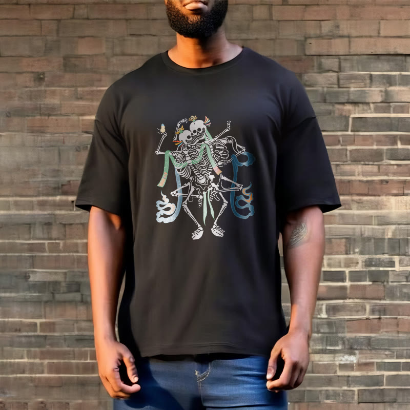 Buddha Stones Tibetan The Lord Of The Corpse Forest Design Tee T-shirt - image 3
