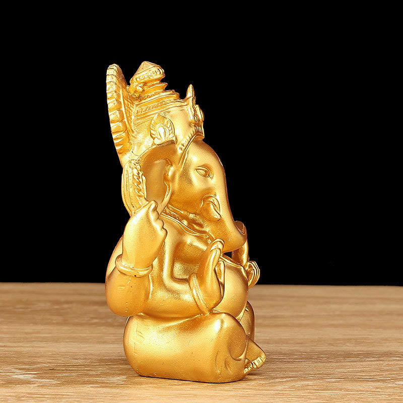 Buddha Stones Ganesh Ganpati Elephant Statue Transformation Home Resin Decoration - image 3