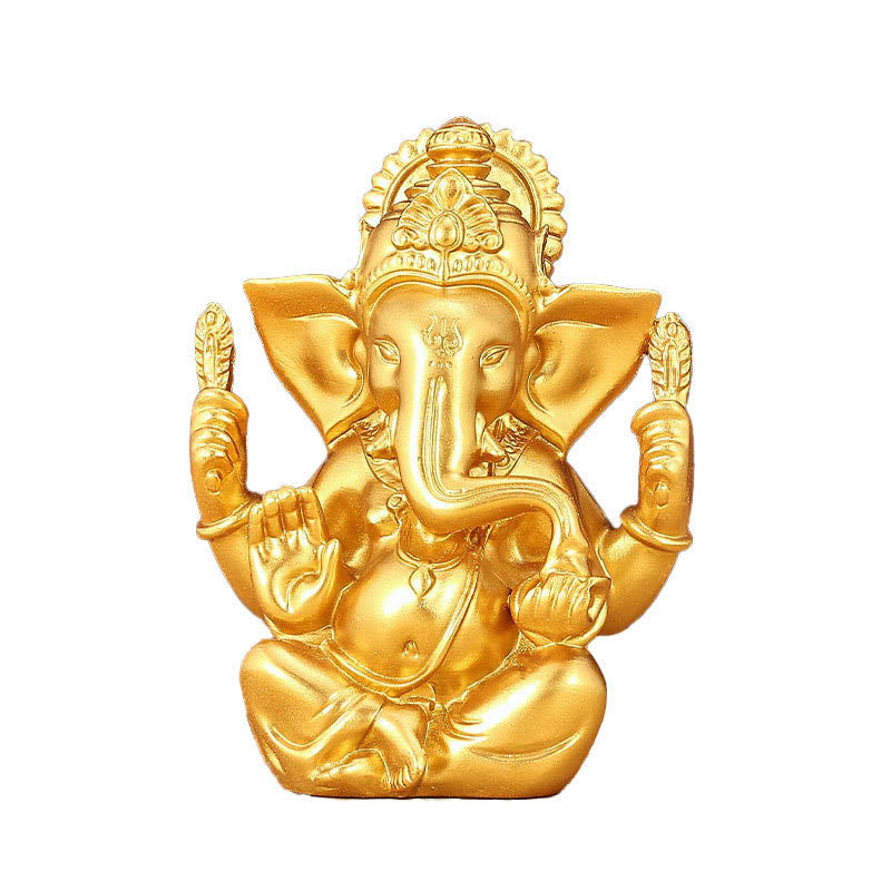 Buddha Stones Ganesh Ganpati Elephant Statue Transformation Home Resin Decoration