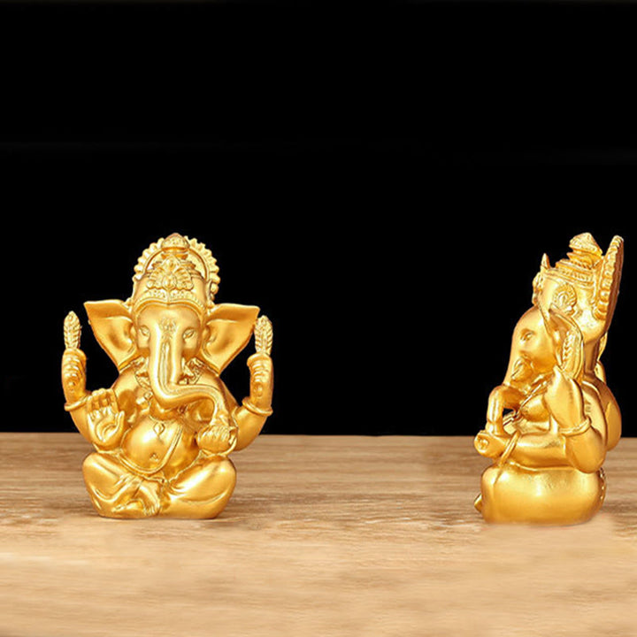 Buddha Stones Ganesh Ganpati Elephant Statue Transformation Home Resin Decoration - image 8