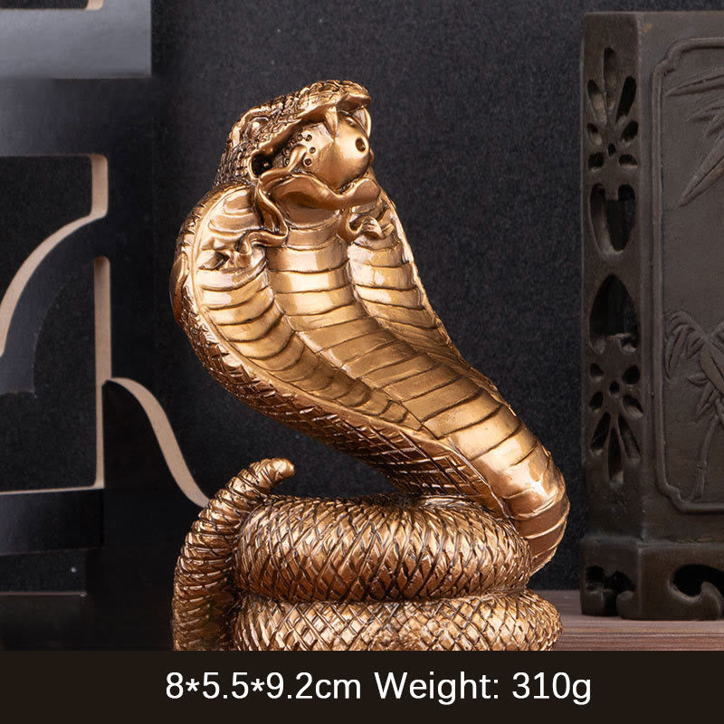 Buddha Stones Year Of The Snake Ingots Copper Coins Ball Wealth Resin Statue Home Decoration