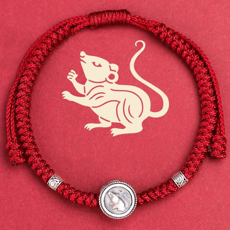 Buddha Stones 12 Chinese Zodiac Lucky Red String Bracelet