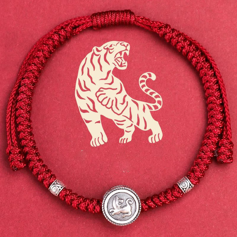 Buddha Stones 12 Chinese Zodiac Lucky Red String Bracelet