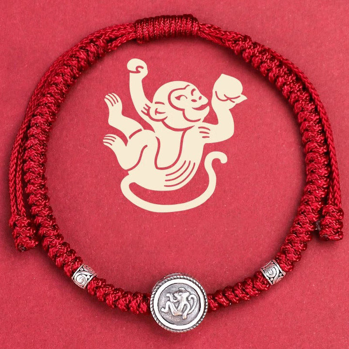 Buddha Stones 12 Chinese Zodiac Lucky Red String Bracelet