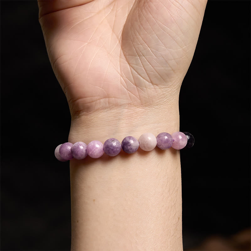 Buddha Stones Purple Mica Stone Positive Bracelet