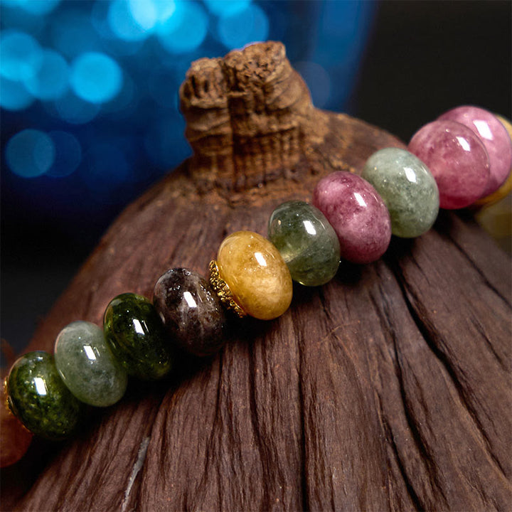Buddha Stones Tourmaline Jade Safe And Well Love Bracelet - image 3