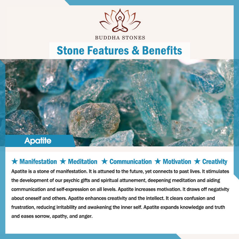 Buddha Stones Apatite Motivation Bracelet