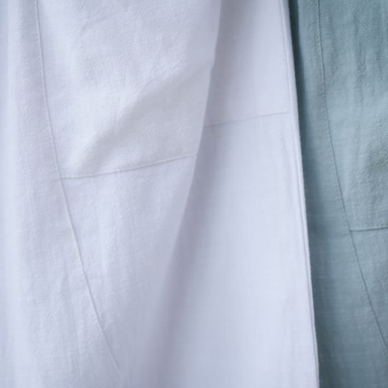 Buddha Stones Solid Color Cotton Ramie Linen Men's Elastic Waist Harem Pants With Pockets - image 31