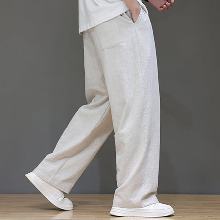 Buddha Stones Summer Men's Straight Leg Pants With Pockets - image 13