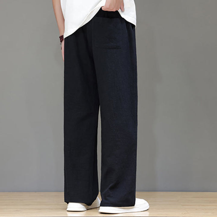 Buddha Stones Summer Men's Straight Leg Pants With Pockets - image 35