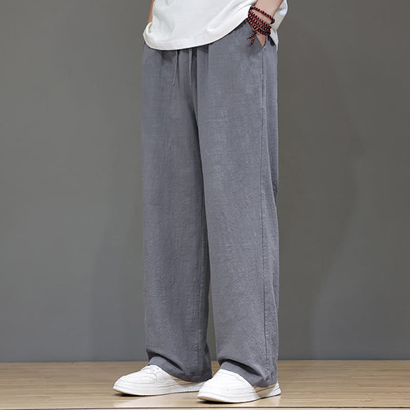 Buddha Stones Summer Men's Straight Leg Pants With Pockets - image 24