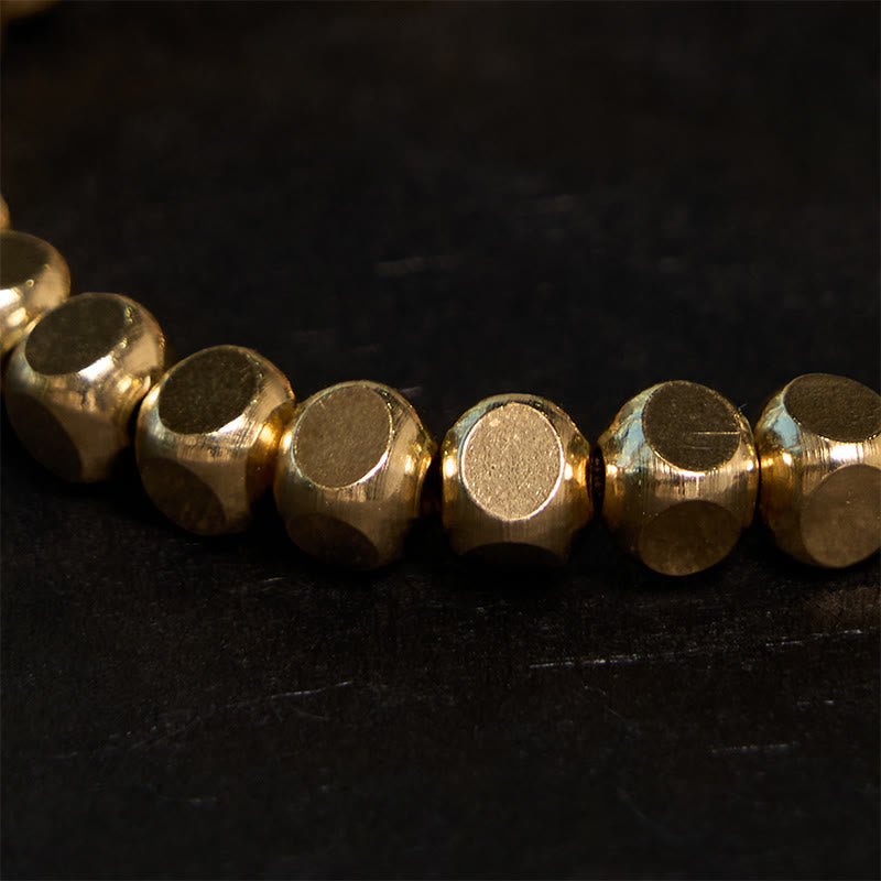 Buddha Stones Brass Copper Good Luck Healing Bracelet - image 2