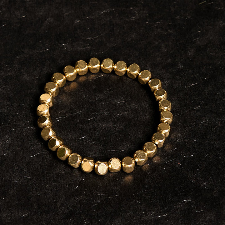 Buddha Stones Brass Copper Good Luck Healing Bracelet - image 1