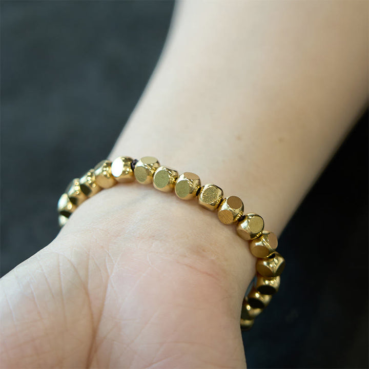 Buddha Stones Brass Copper Good Luck Healing Bracelet - image 9