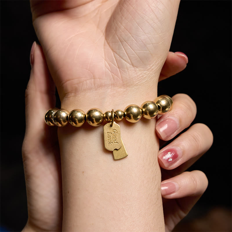 Buddha Stones Brass Copper Healing Bracelet - image 7
