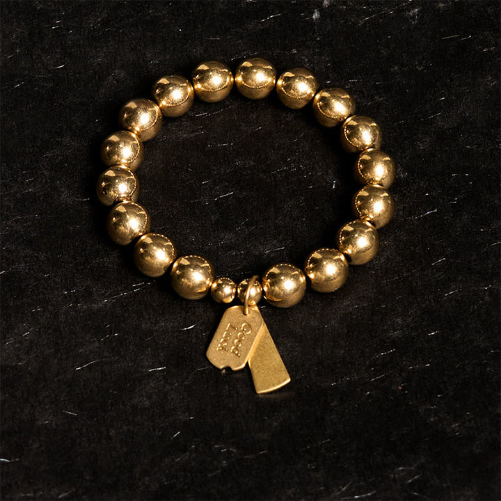 Buddha Stones Brass Copper Healing Bracelet - image 1