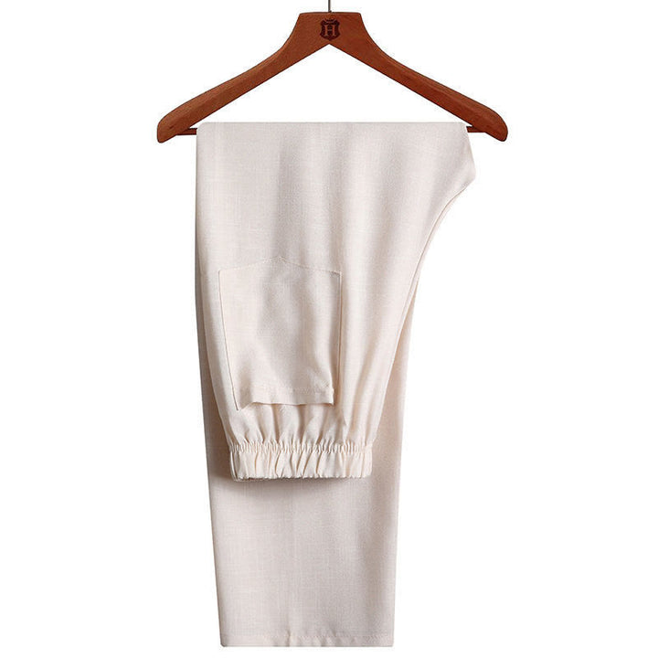 Buddha Stones 2Pcs Tang Suit Plain Color Frog-Button Men's Long Sleeve Shirt Pants Set - image 18