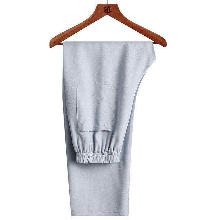 Buddha Stones 2Pcs Tang Suit Plain Color Frog-Button Men's Long Sleeve Shirt Pants Set - image 13