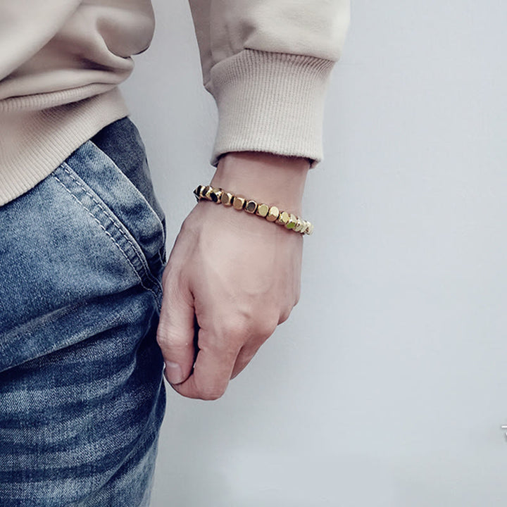 Buddha Stones Brass Copper Good Luck Healing Bracelet - image 4