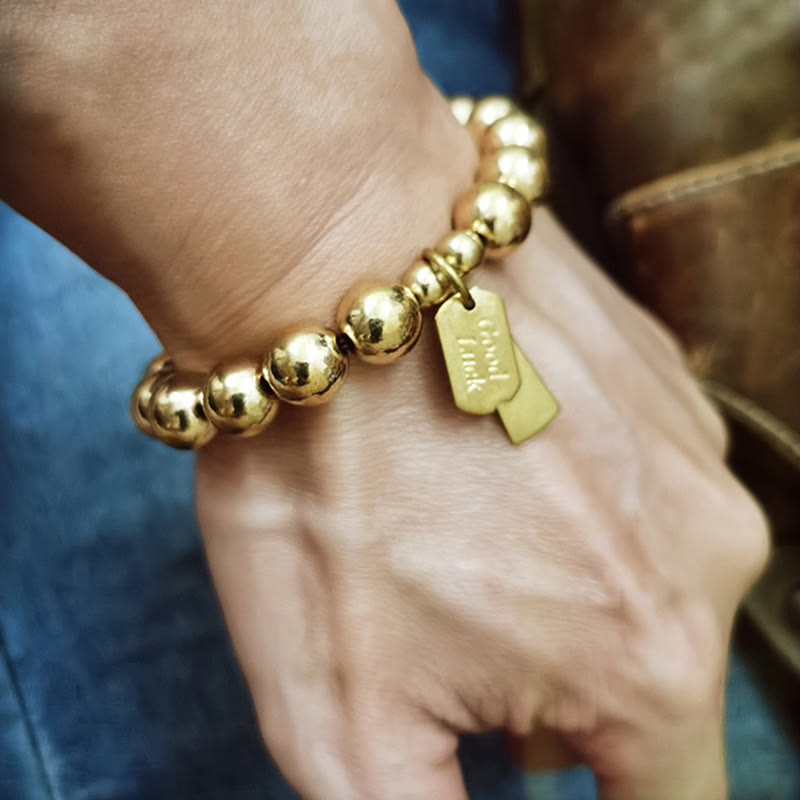 Buddha Stones Brass Copper Healing Bracelet - image 8