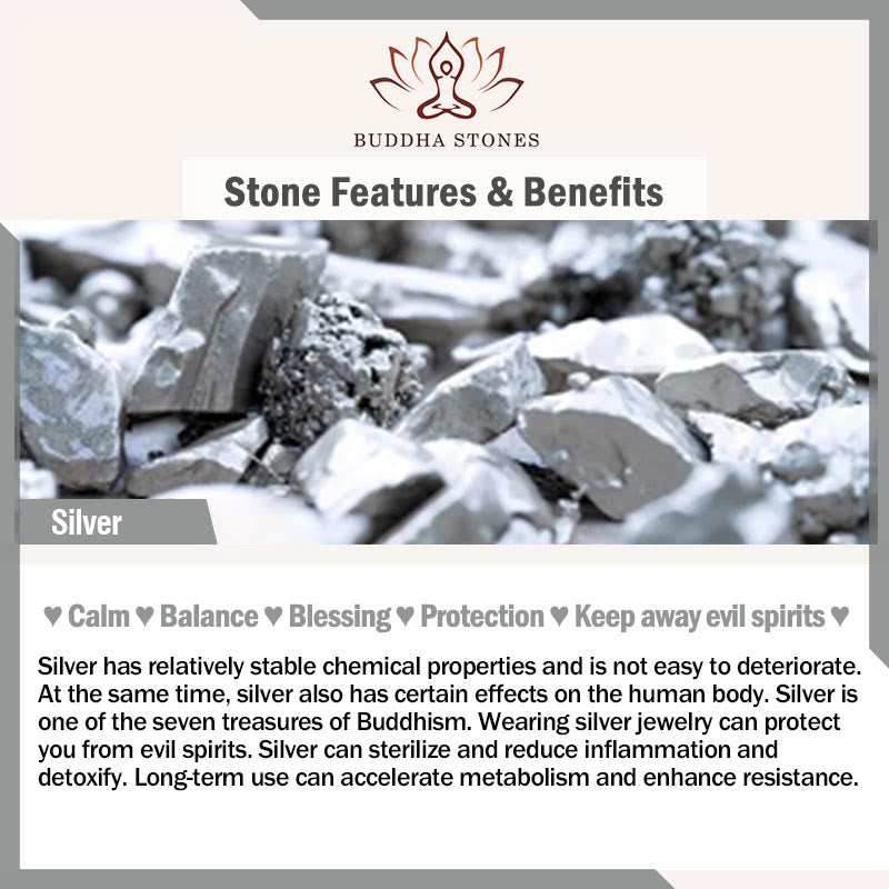 Buddha Stones 925 Sterling Silver Plum Blossom Cat Four Leaf Clover Blessing Necklace Pendant - image 6