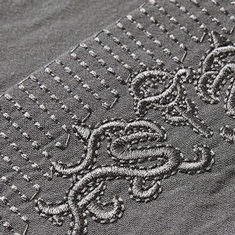 Buddha Stones 2Pcs Plain Tang Suit Men's Frog-Button Long Sleeve Shirt Pants Set - image 8