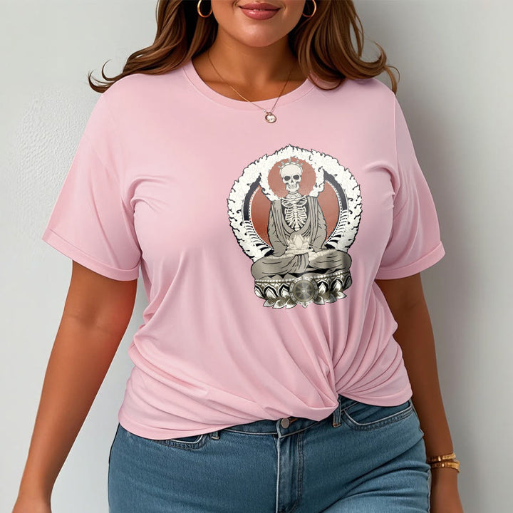 Buddha Stones Skeleton Pattern Tee T-shirt - image 14