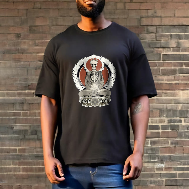 Buddha Stones Skeleton Pattern Tee T-shirt - image 3