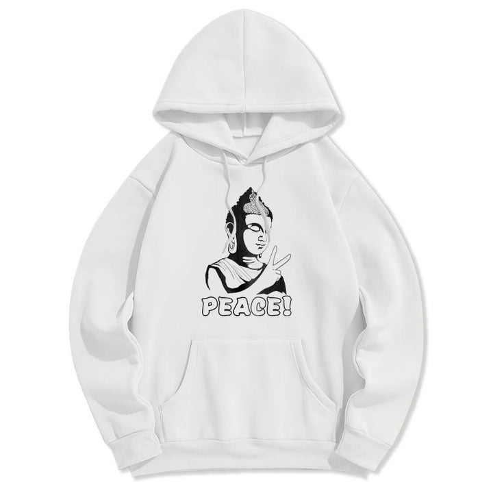 Buddha Stones Peace Fleece Lined Hoodie