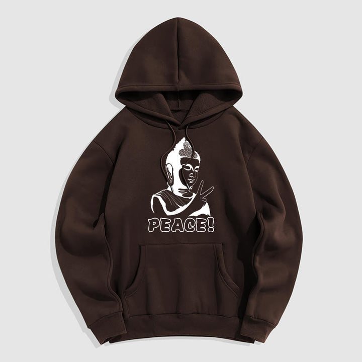 Buddha Stones Peace Fleece Lined Hoodie